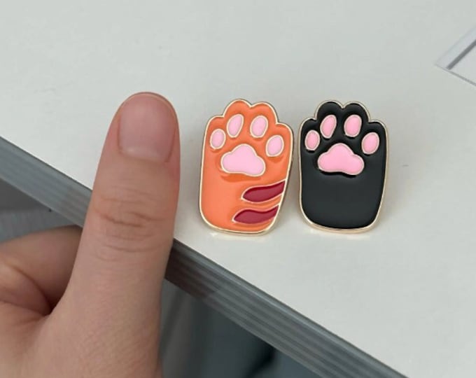 Cat Lover Enamel Pin, Friend Gift