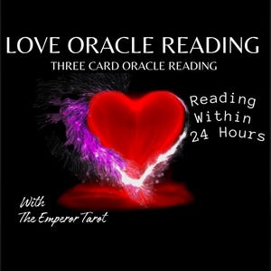 Lectura del Oráculo del Amor. Una lectura rápida para comprender mejor tu relación. Lectura especial dentro de las 24 horas posteriores a la compra.