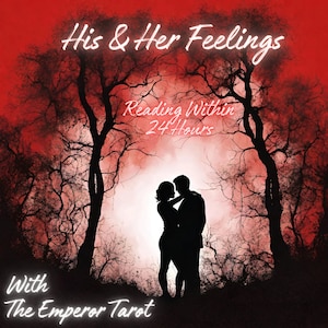 His & Her Feelings. Love Tarot Reading.What might that special persons feeling be towards you. Reading within 24Hrs of Purchase