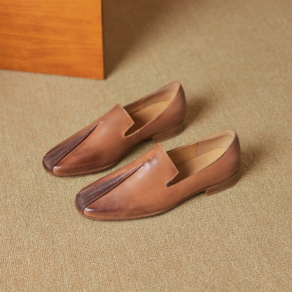 Handcrafted Leather Ballet Flats: Stylish Women's Shoes for Her