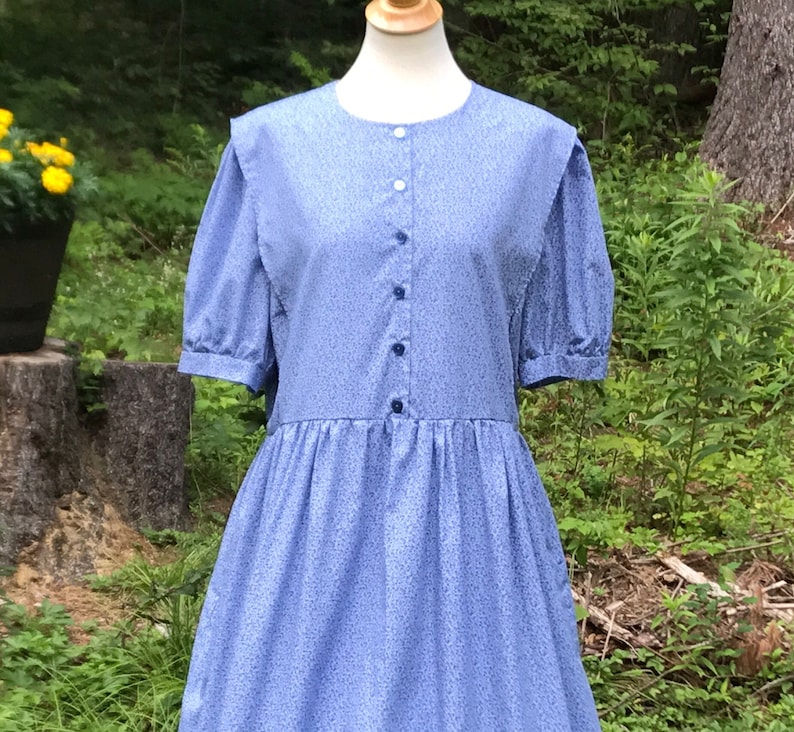 Front Button Mennonite Cape Dress image 2