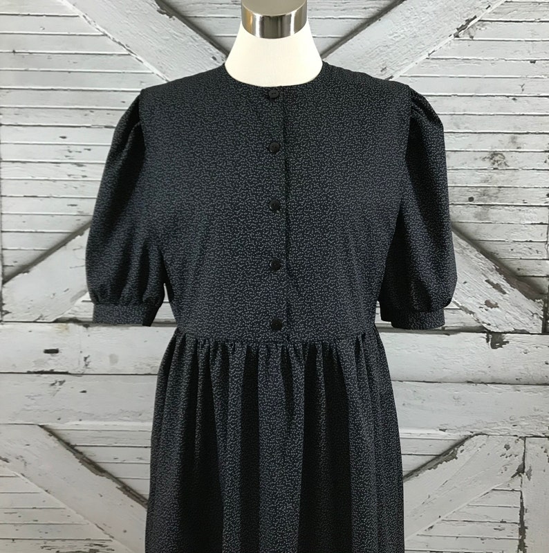 Front Button Mennonite Cape Dress image 1