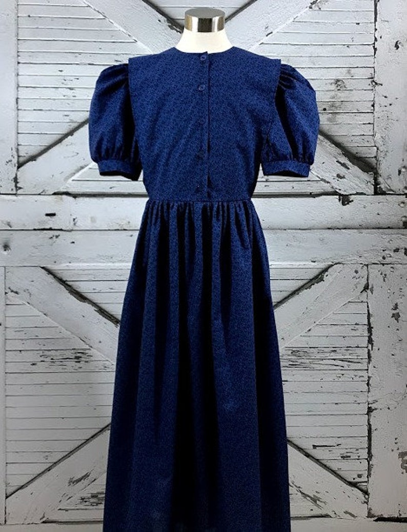 Front Button Mennonite Cape Dress image 4