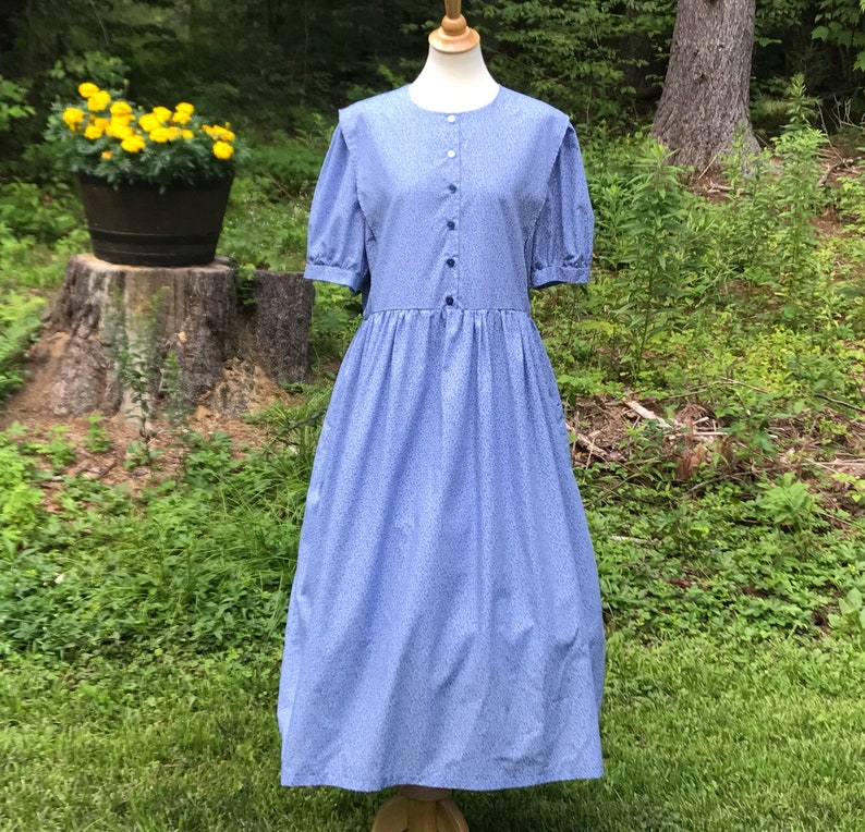 Front Button Mennonite Cape Dress image 5