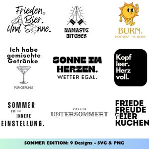 Summer sayings | Plotter file | svg file | png file | funny sayings | svg sayings | Plotter file svg | German plotter file