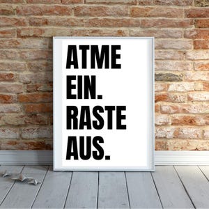 Poster saying, wall picture saying, poster quote, poster black and white, poster minimalist, poster to print yourself, wall picture to print