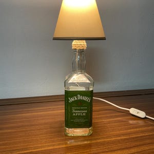 lampada bottiglia "Jack Daniel’s Apple",abat-jour,illuminazione,luce,bottiglia