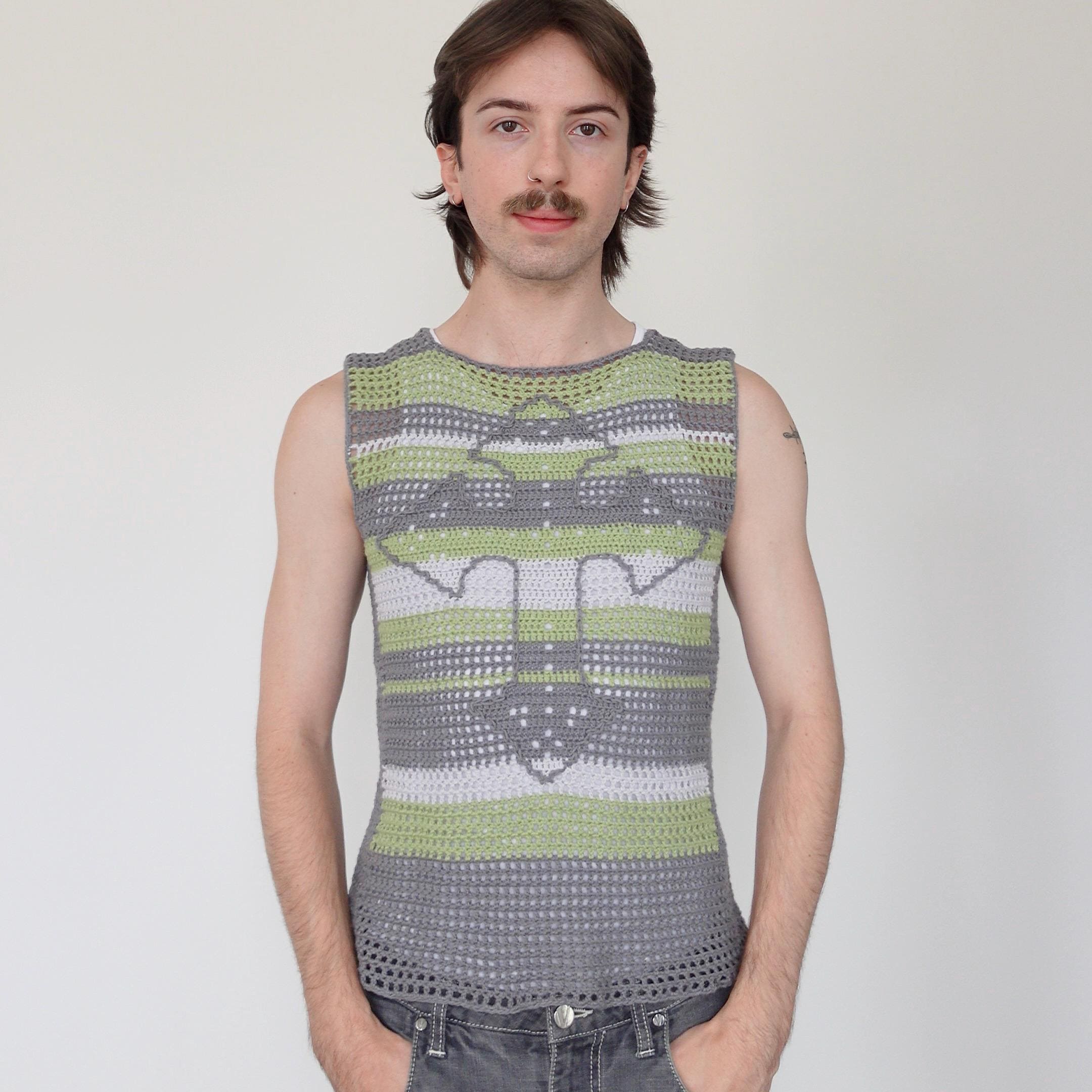 Graphic Sweater Vest - Etsy