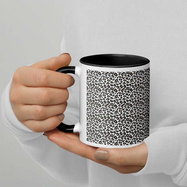 Leopard Print Leopard Tan-01 Pattern Coffee Mug  Ceramic Cup Kitchen Drinkware Cozy Home Decor Unique Gift Idea Artisan Tea Mug