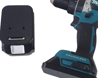 Makita wall mount battery and drill holder extra sturdy | Makita LXT 18V battery holder | Tool holder | tool organizer | self-lock