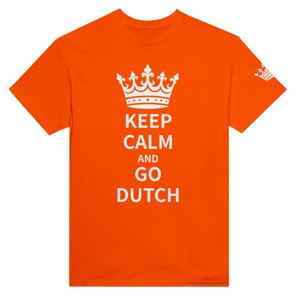 Maglietta Kingsday Keep Calm and Go Dutch Orange