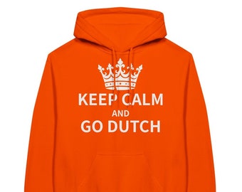 Kingsday Unisex Hoodie Go Dutch Oranje.