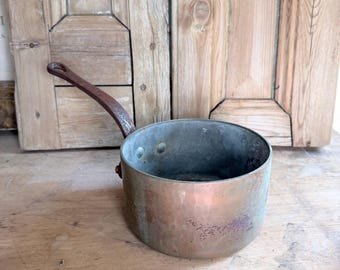 Vintage French Copper Saucepan