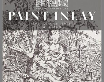 Iron Orchid Design's IOD Paint Inlay  LA CHASSE