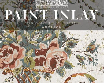 Iron Orchid Design's IOD Paint Inlay  CHATEAU