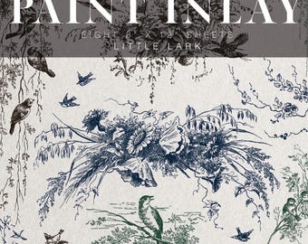 Iron Orchid Design's IOD Paint Inlay LITTLE LARK