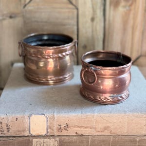 Pair of Vintage Cachepots Made in India Mid Centure