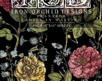 Image Transfer IOD Image Transfer Decor Transfer Collage Le Fleurs