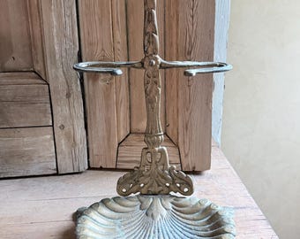Antique Victorian Tabletop Parasol Stand Cast Iron