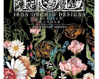 Image Transfer IOD Image Transfer Decor Transfer WANDER  Iron Orchid