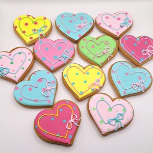 Assorted Heart Valentine’s Day Cookies