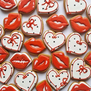 Assorted Heart Valentine’s Day Cookies