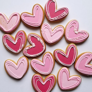 Assorted Heart Valentine’s Day Cookies