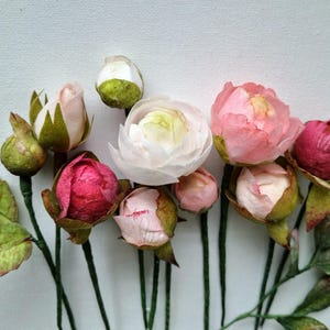 Boccioli di fiori. Carta da ostia