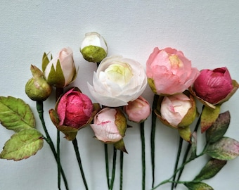 Flower buds. Wafer paper