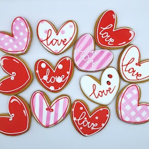 Assorted Heart Valentine’s Day Cookies