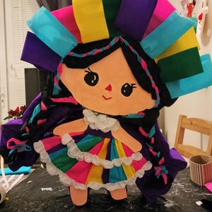 Piñata mexicaine Lele, traditionnelle, poupée typique pour les fêtes d'anniversaire, décoration d'intérieur