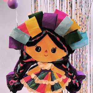 Piñata mexicaine Lele, traditionnelle, poupée typique pour les fêtes d'anniversaire, décoration d'intérieur