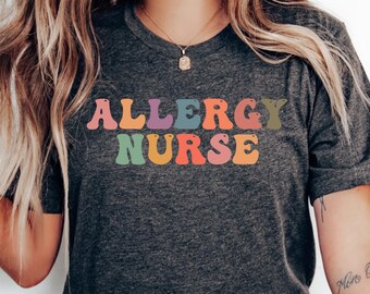 Allergy Nurse Shirt, Personalized Mama Tee, Mom Vneck T-shirt, Mom Birthday Gift, Cute Women Shirt, Trendy Mom Shirt, New Mom Gift, Mama Tee