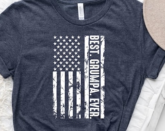 Best Grumpa Ever Shirt, Retro Dad Shirt, Personalized T-shirt, Custom Dad Shirt