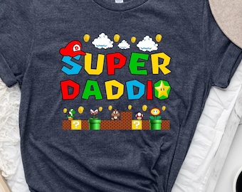 Super Daddio T-Shirt: Funny Gamer Dad Gift