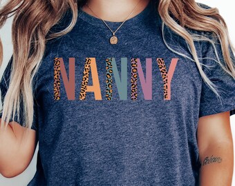 Nanny Shirt, Custom Woman Shirt, Trendy Mom T-shirt, Groovy Nanny Tee Shirt, Gift For Mothers Day, Cute Woman T-Shirt, New Mother Shirt