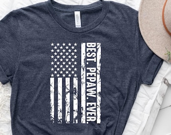 Best Pepaw Ever Shirt, Best Father Gift, Personalized T-Shirt, Custom Dad Shirt
