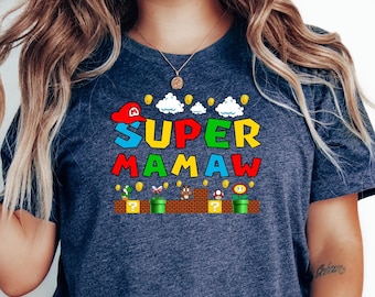 Super Mamaw  Shirt, Shirt For New Grandma, Custom Mamaw Shirt, Mamaw Chirtmas Gifts, Cool Mamaw Shirt
