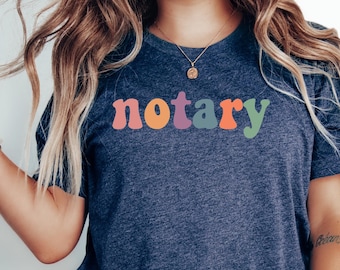 Custom Notary Shirt, Gift for Mom, Wife, Grandma