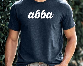 Personalized Dad Shirt,Trendy Men T-Shirt,Gift For Father,Custom Abba Tee