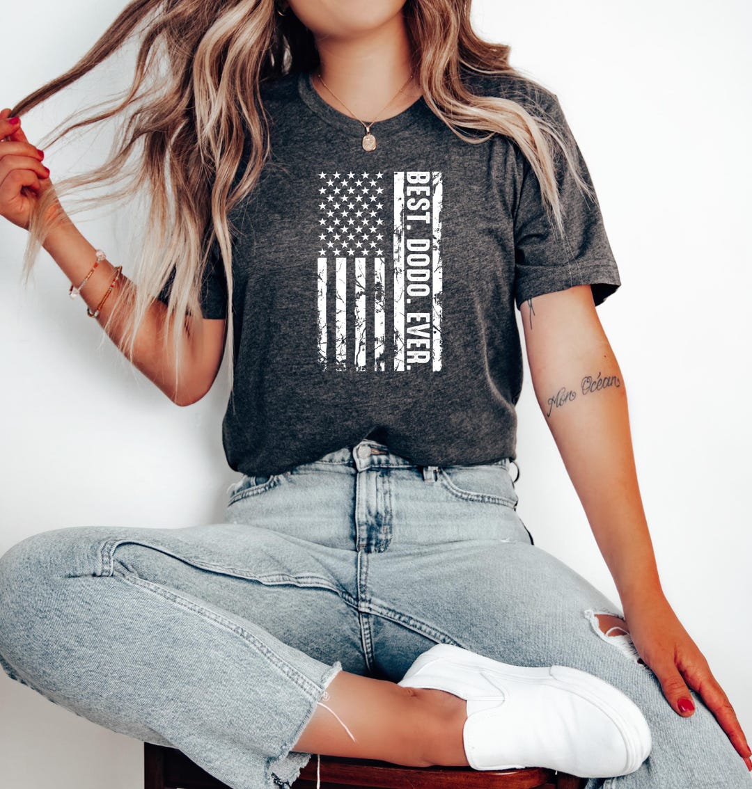 Best Dodo Ever Shirt,usa Flag Dodo Shirt,custom Dodo T-shirt,gift for ...