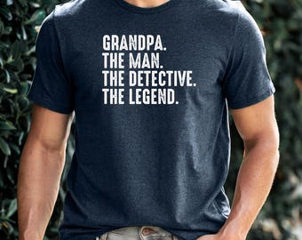 Detective Grandpa T-Shirt, Funny Papa Gift