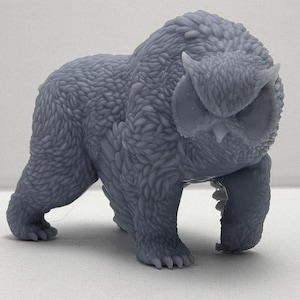 Owlbear 3D-print voor D&D en tabletop RPG 14k resolutie