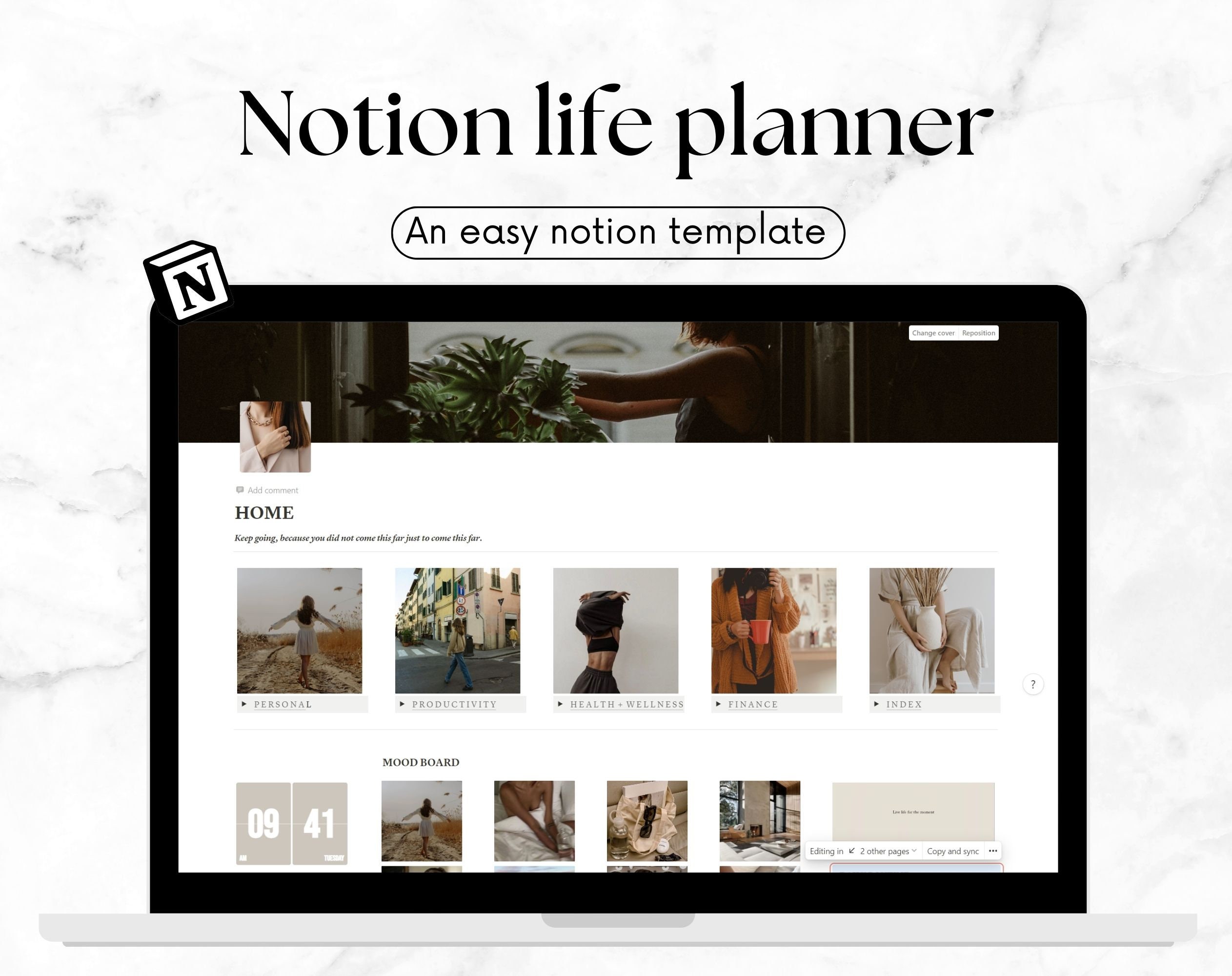 Ultimate Notion Life Planner Template Aesthetic Extended All in One ...