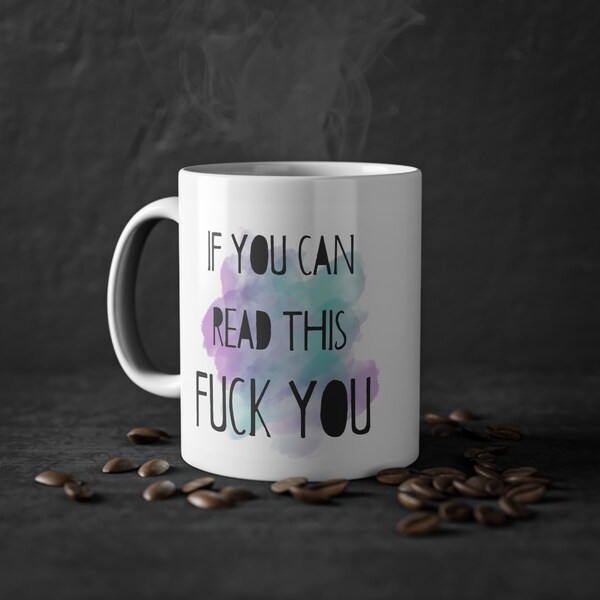 Tasse mit Spruch / mug office - Si puedes leer esto / Kaffeetasse / Geschenke für Freunde und Arbeitskollegen