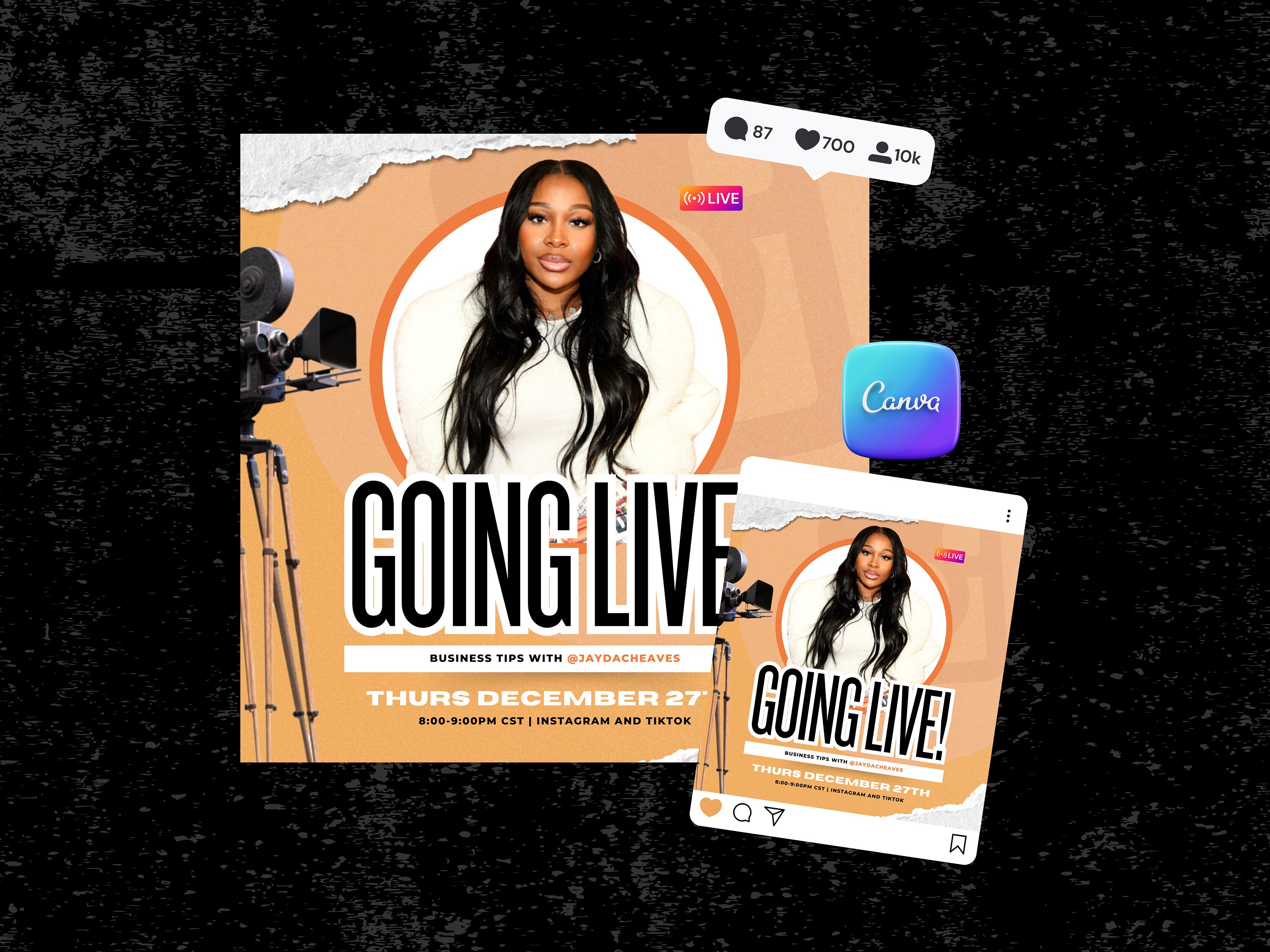 Going Live Flyers - Etsy display picture 3