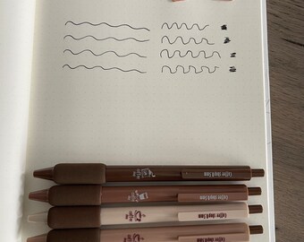 Gel pen, planners, diary, black ink, school, work, study, pens, journal, coffee, coffee thena