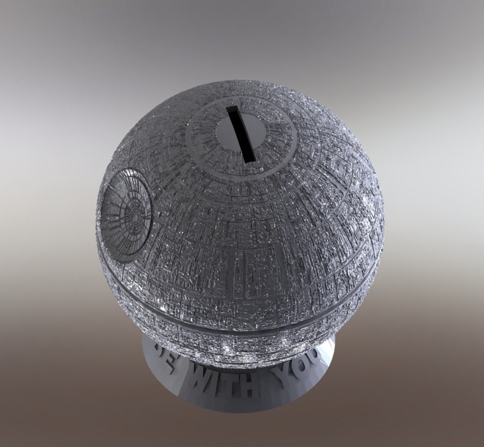Star Wars Money Box Death Star STL Files Pack | Piggy Bank | May the Coin Be With You! - Etsy