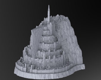 Minas Tirith from Lord of the Rings - STL Files | 3D models | Gondor | Isildur | Town | LOTR | 22cm