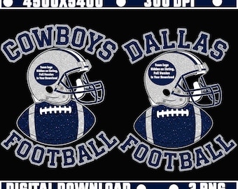 Vintage Dallas Football 2 PNG Bundle, Game Day Png, Dallas Football Png, Sports Design, Sublimation Football Graphic,Football Lovers